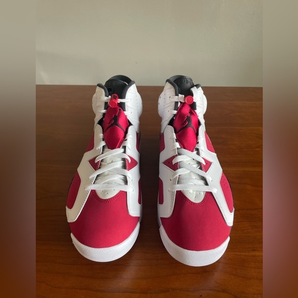 Nike Air Jordan 6 'Carmine' White Red Black CT8529-106 Mens B-GRADE Size 12 - Picture 4 of 8